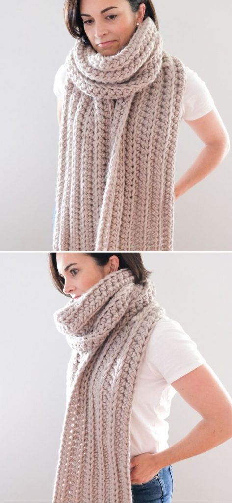 Scarf Ridges Amazing Beautiful Lacy Crochet Scarves - Pattern Center