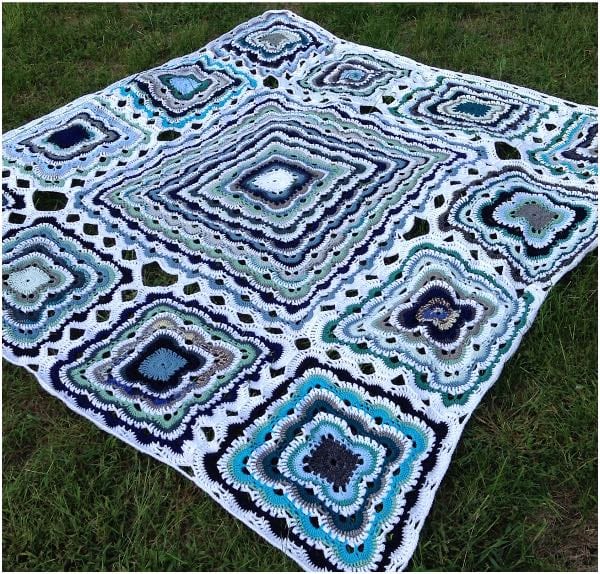 Virus Crochet Blanket