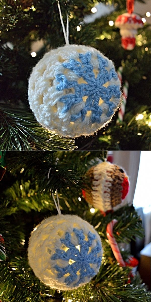 Snowflake Bauble Christmas Ornament