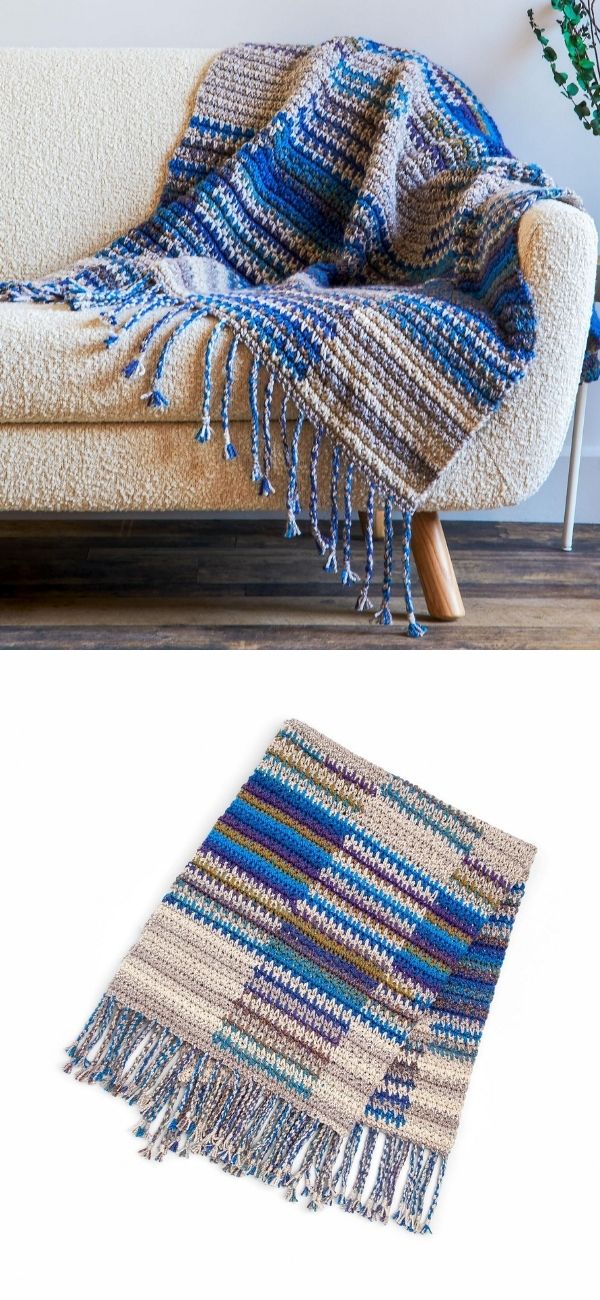 Beautiful Crochet Plaid Blankets - Pattern Center