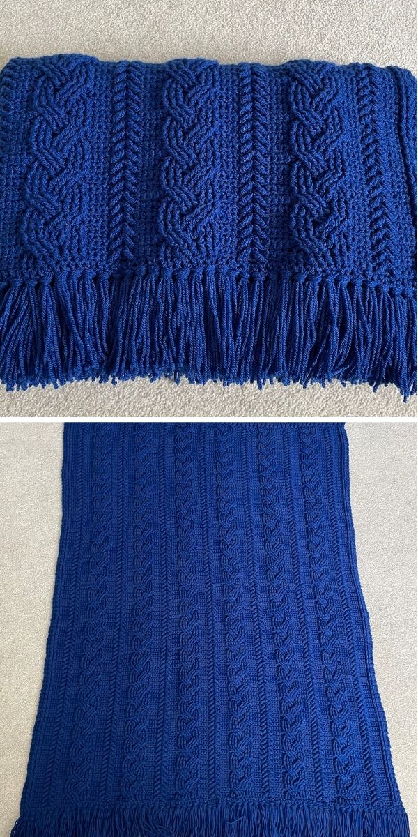 Beautiful Cable Crochet Blankets Pattern Center