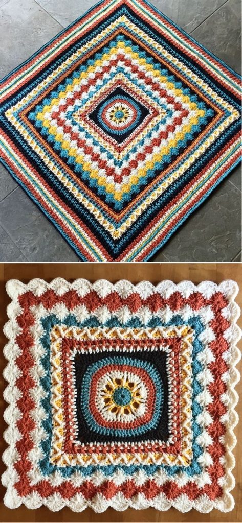Mid century better together Afghan