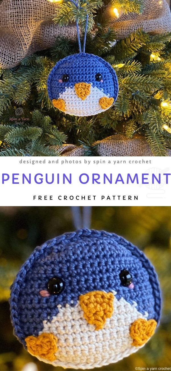 Penguin Ornament Free Crochet Pattern