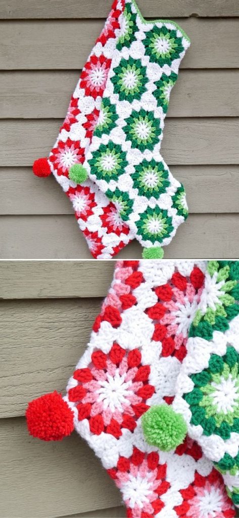 Wintermint Hexagon Stocking
