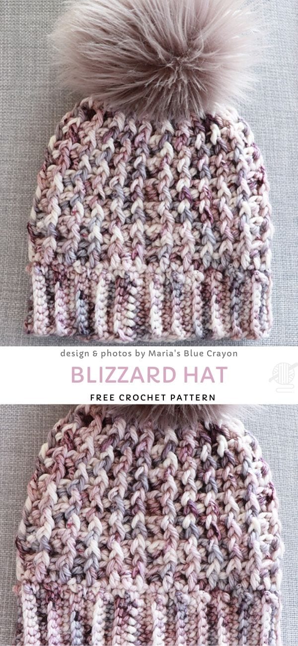 Blizzard Hat Free Crochet Pattern