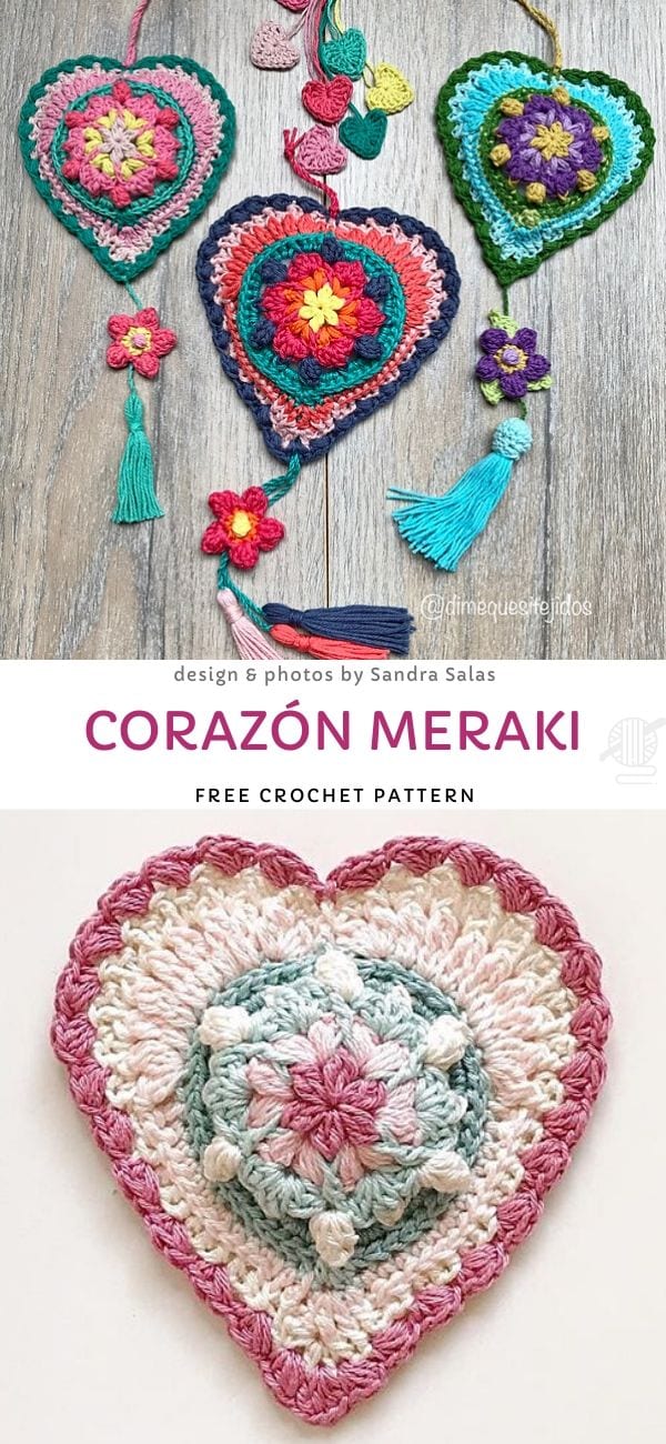 Corazón Meraki Free Crochet Pattern