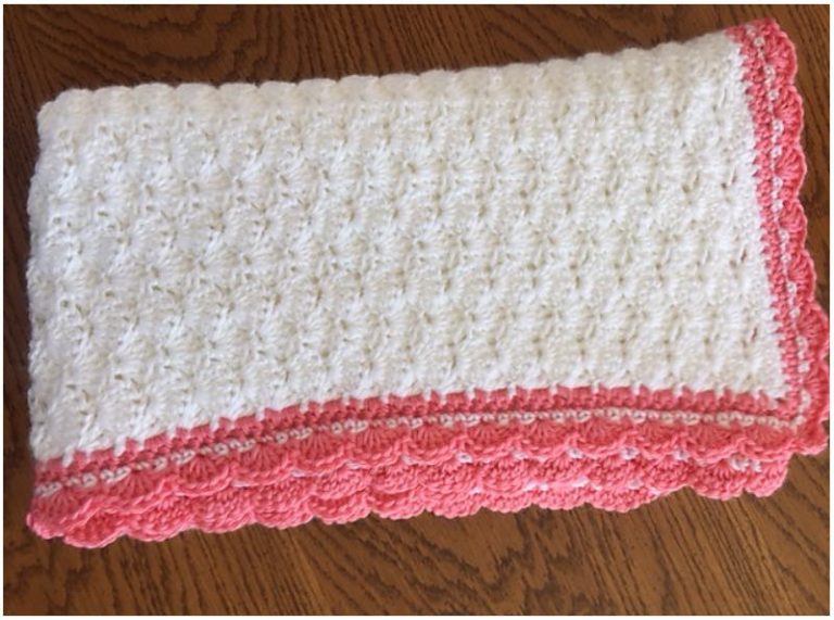 Shell Stitch Crochet Baby Blanket [FREE]