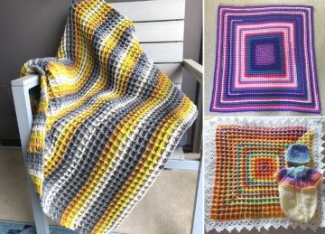 waffle stitch baby blanket