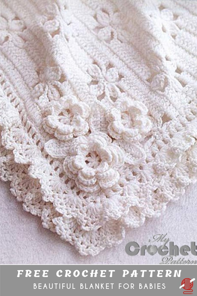Beautiful Crochet Blankets for Babies Pattern Center