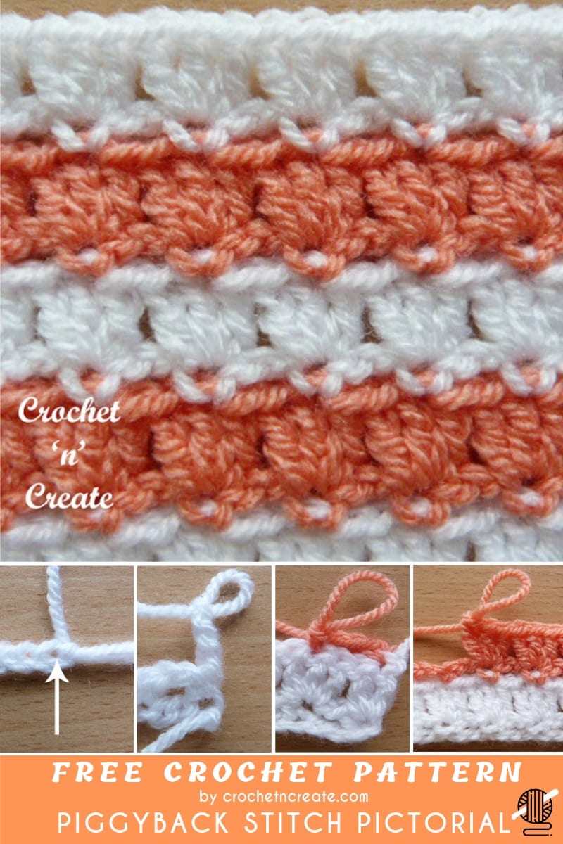 Piggyback Crochet Stitch Pictorial