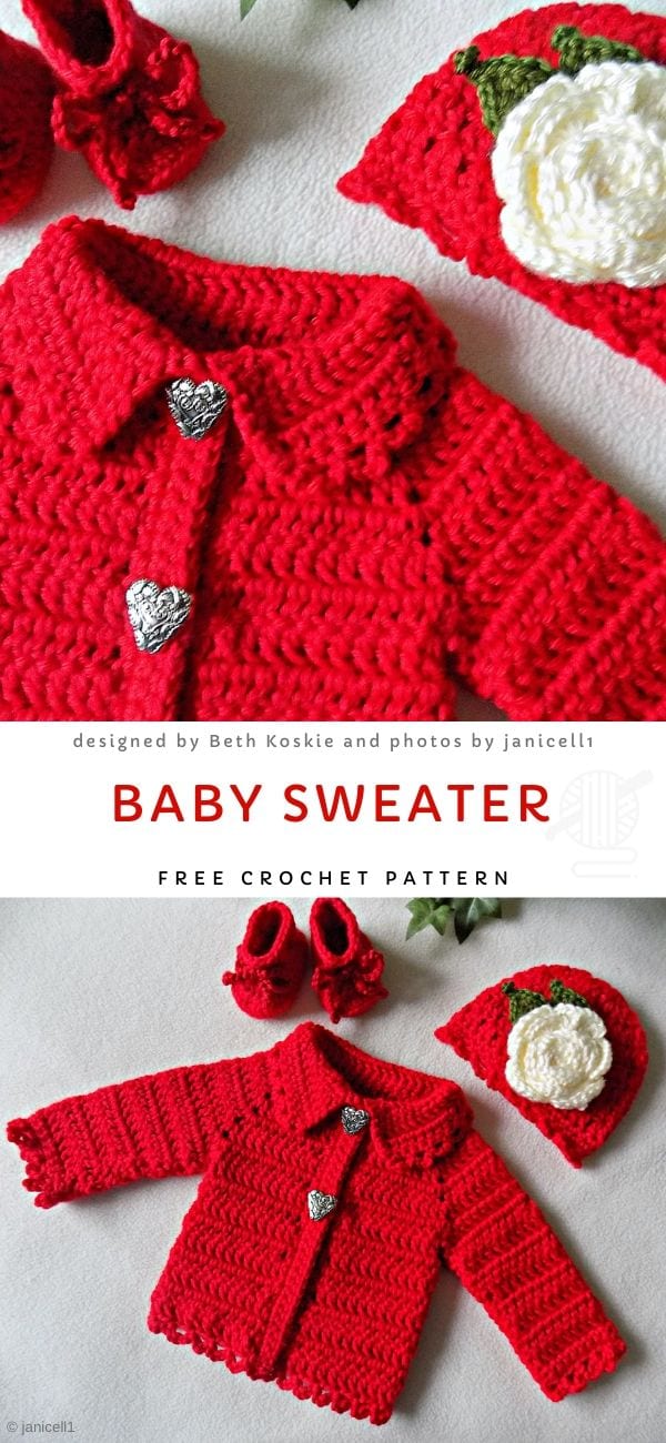 Baby Sweater Free Crochet Pattern