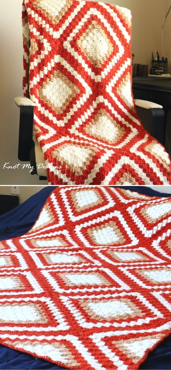 Persimmon C2C Diamond Throw