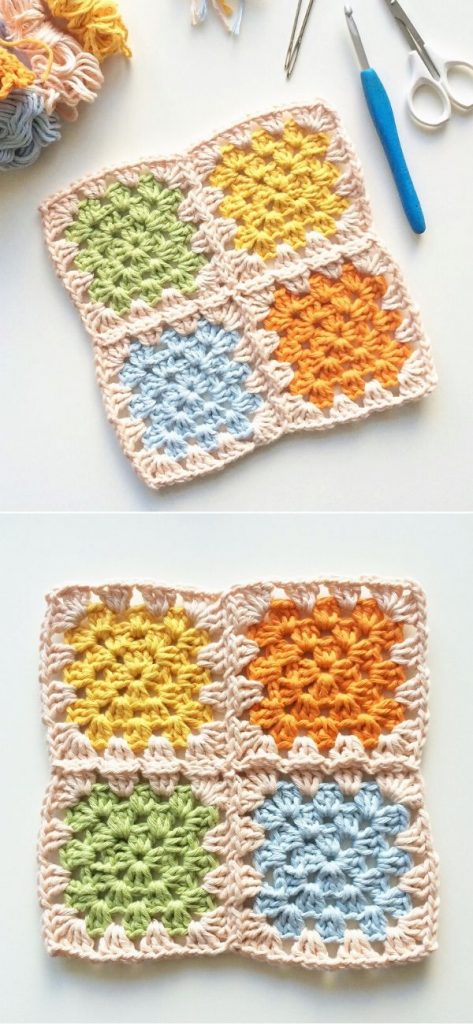 Simple Granny Square Potholder
