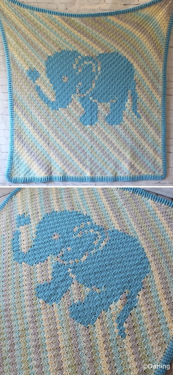 Fun And Sweet C2C Crochet Blankets