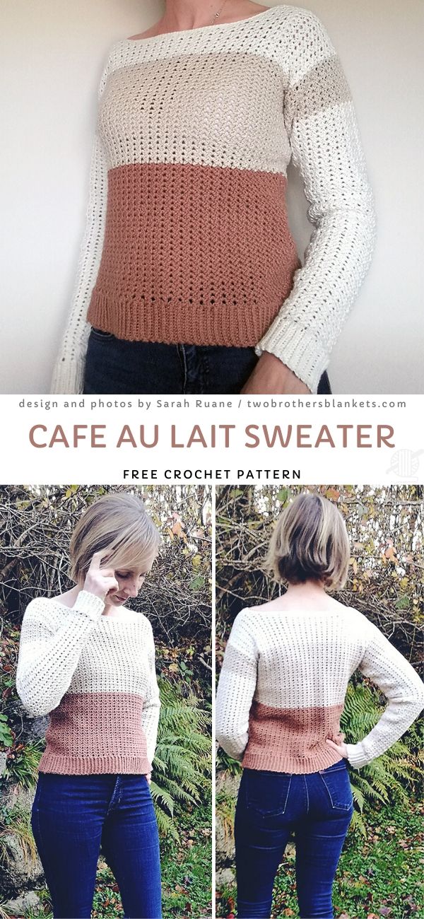 Cafe Au Lait Sweater Free Pattern