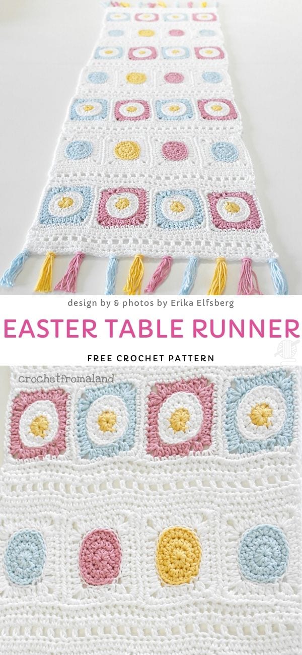 Easter Table Runner Free Crochet Pattern