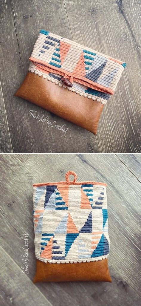 Geometric Squared Pouch