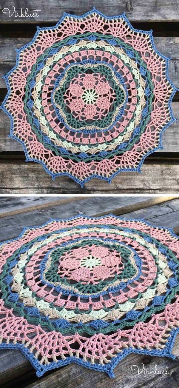 July Mandala Free Crochet Pattern