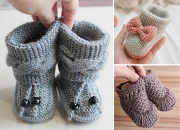 knitted booties