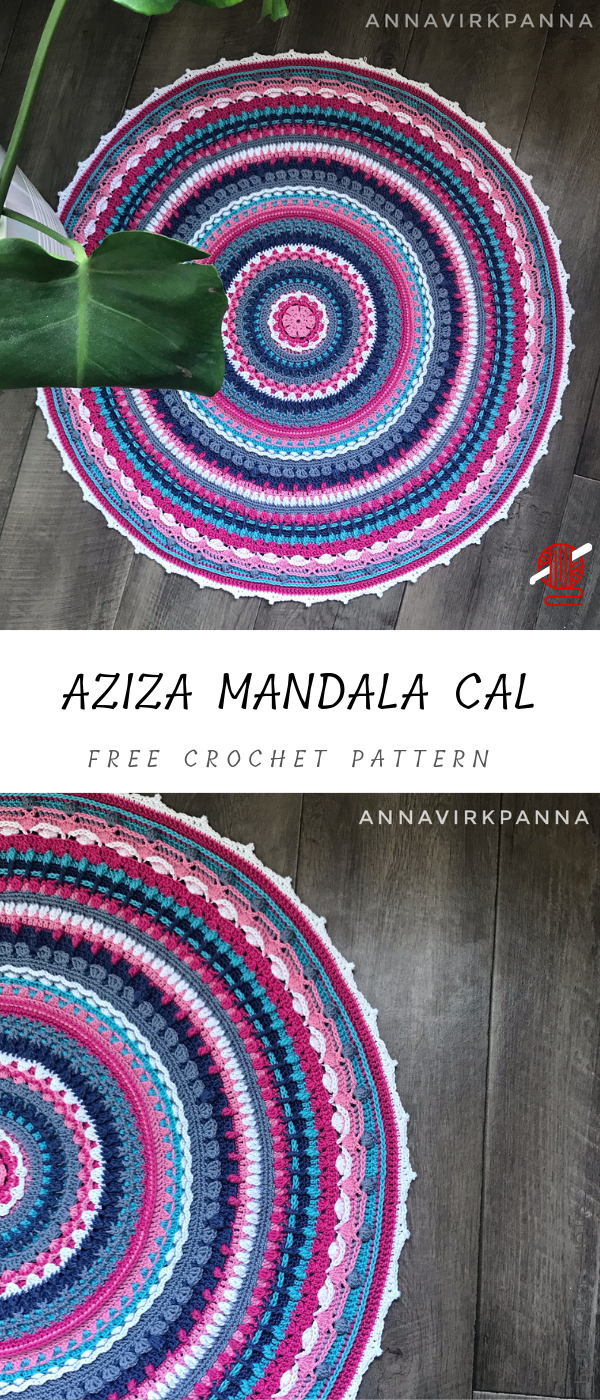 So Beautiful Decorative Crocheted Mandala Free Pattern made with a Classic Style.