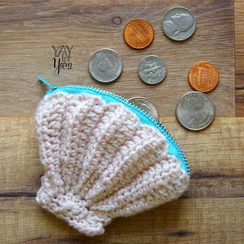 Seashell Coin Purse Free Crochet Pattern