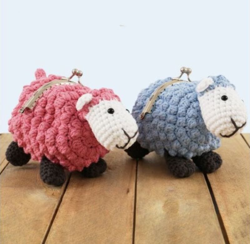Sheep Coin Purse Free Crochet Pattern