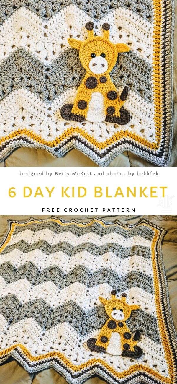 6 Day Kid Blanket Free Crochet Pattern 2