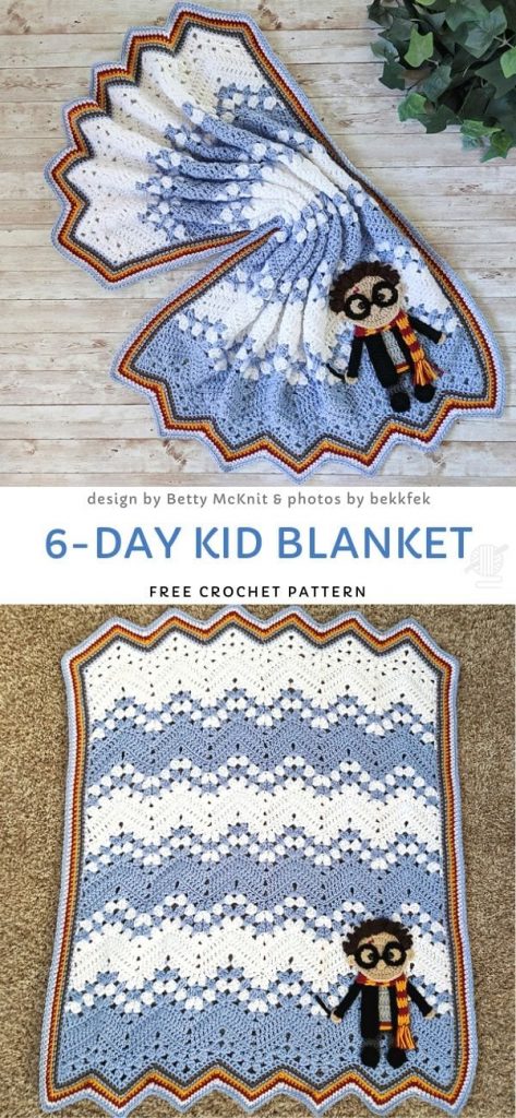 6-Day Kid Blanket Free Crochet Pattern_2