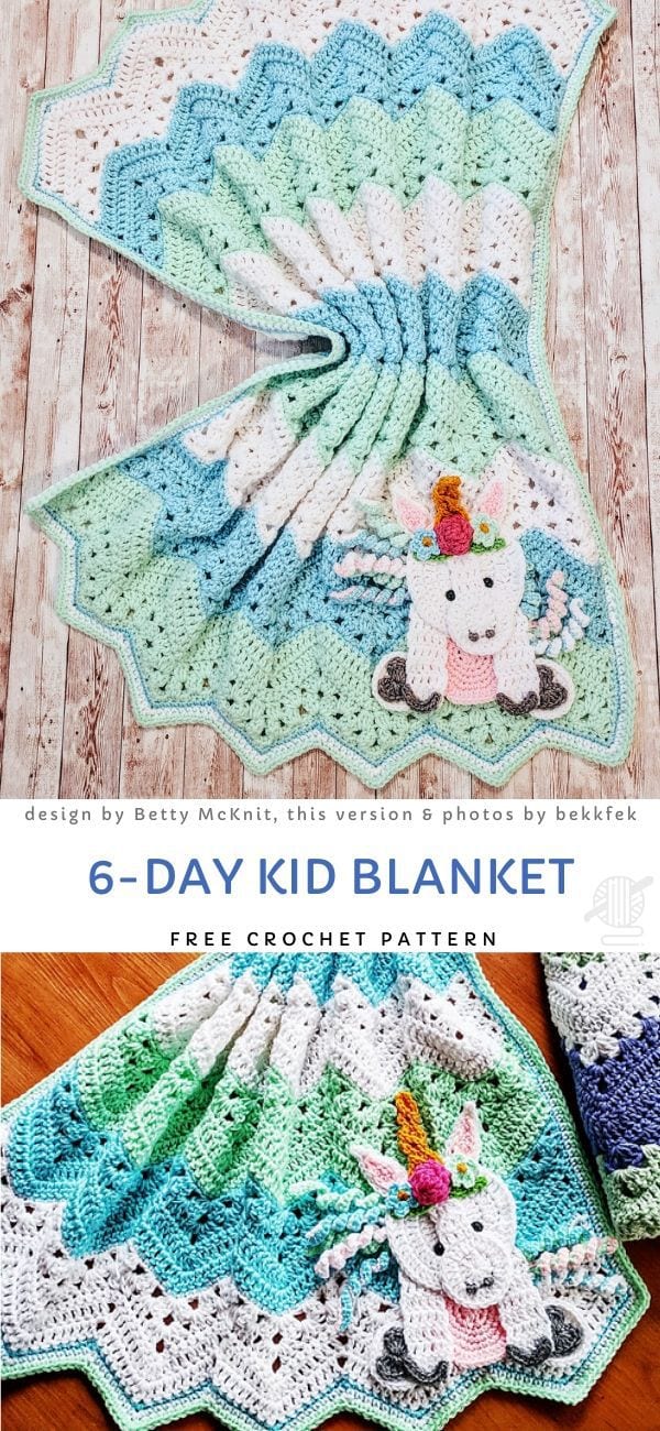 6 Day Kid Blanket Free Crochet Pattern_2