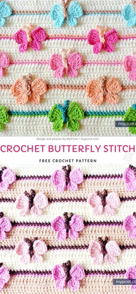 Crochet Butterfly Stitch Free Crochet Pattern