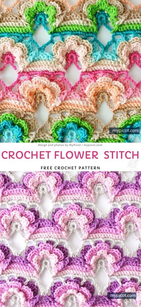 Crochet Flower Stitch Free Crochet Pattern