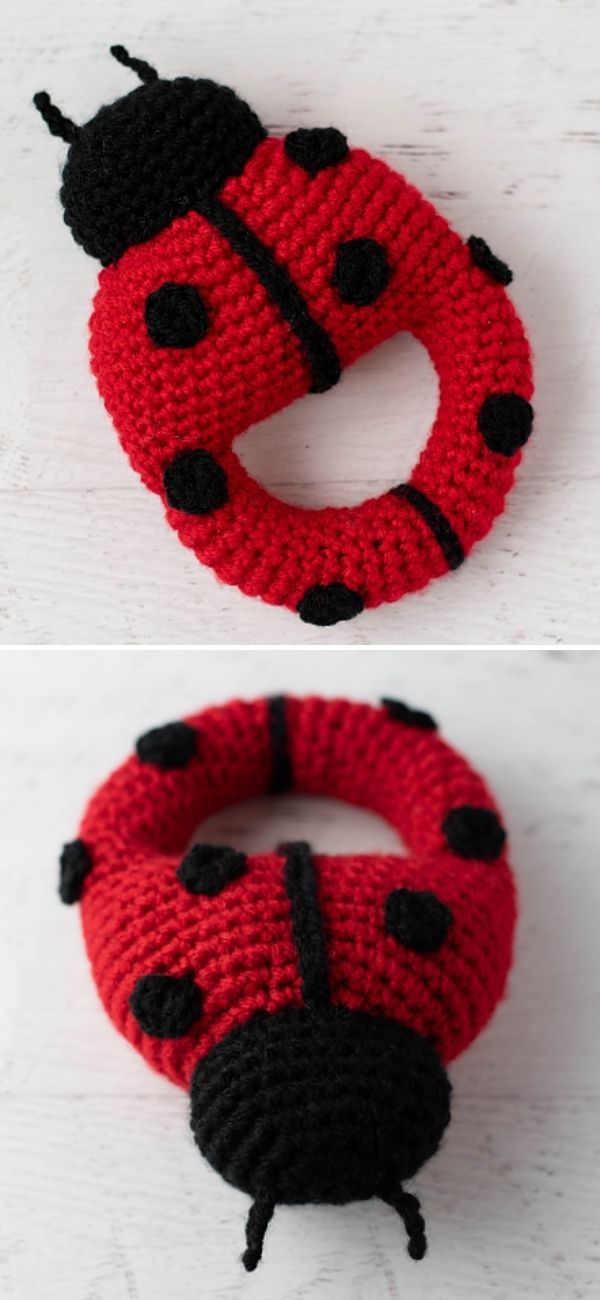 Ladybug Rattle Crochet Pattern Cute Crochet Baby Rattles - The Best Ideas - Pattern Center