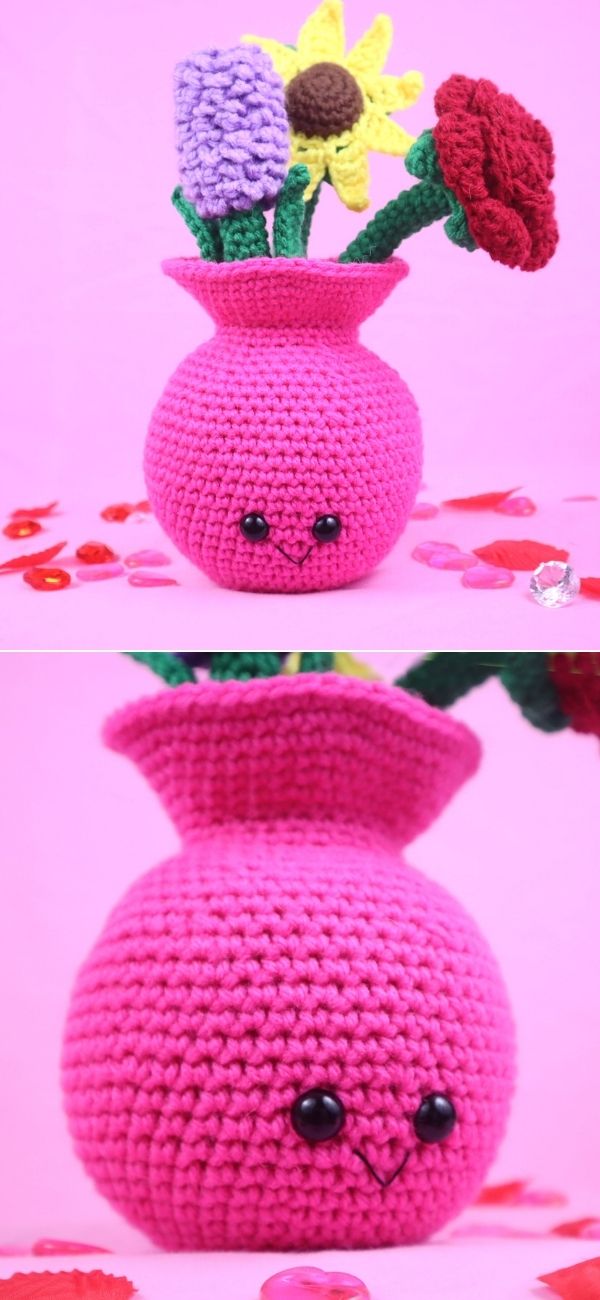 Vase of Flowers Amigurumi