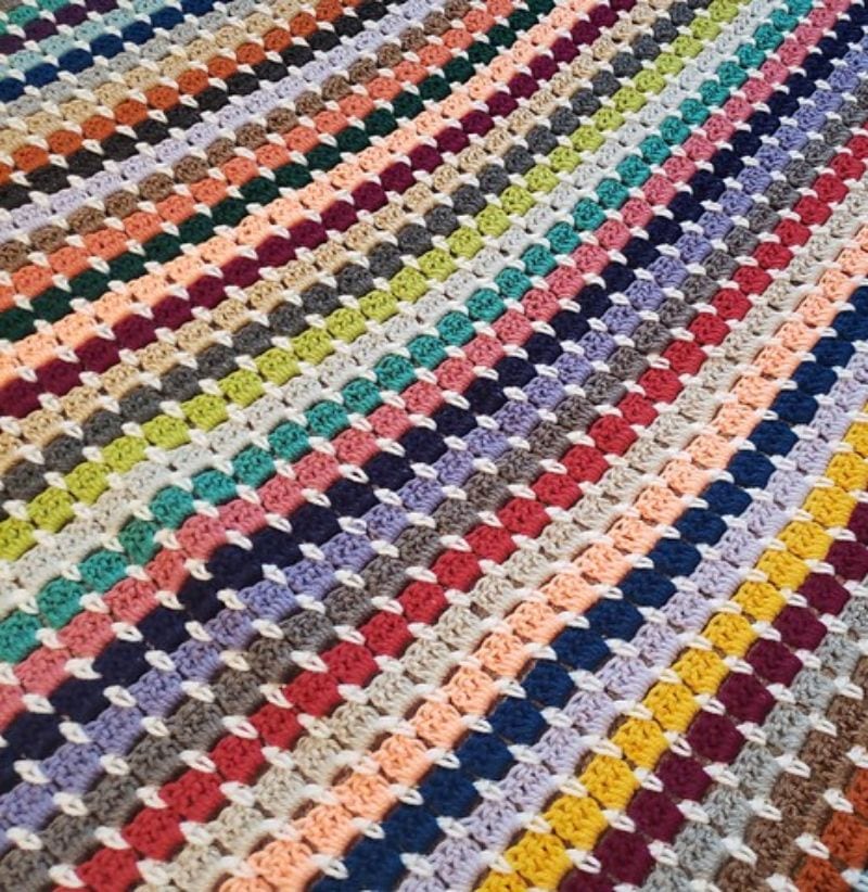 Sassy Blocks Afghan Free Crochet Pattern