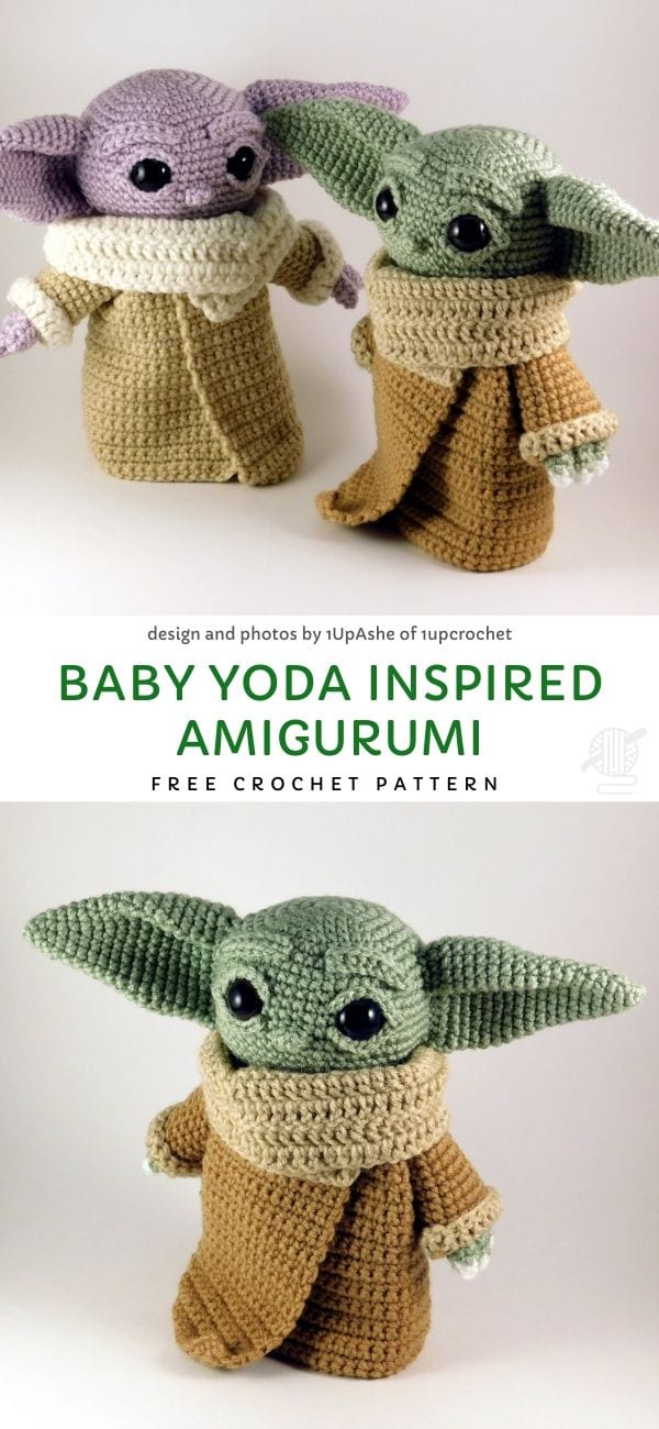 Baby Yoda Inspired Amigurumi Free Crochet Pattern 