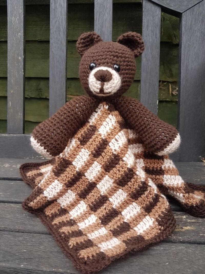 Barry The Bear Baby Lovey Free Crochet Pattern