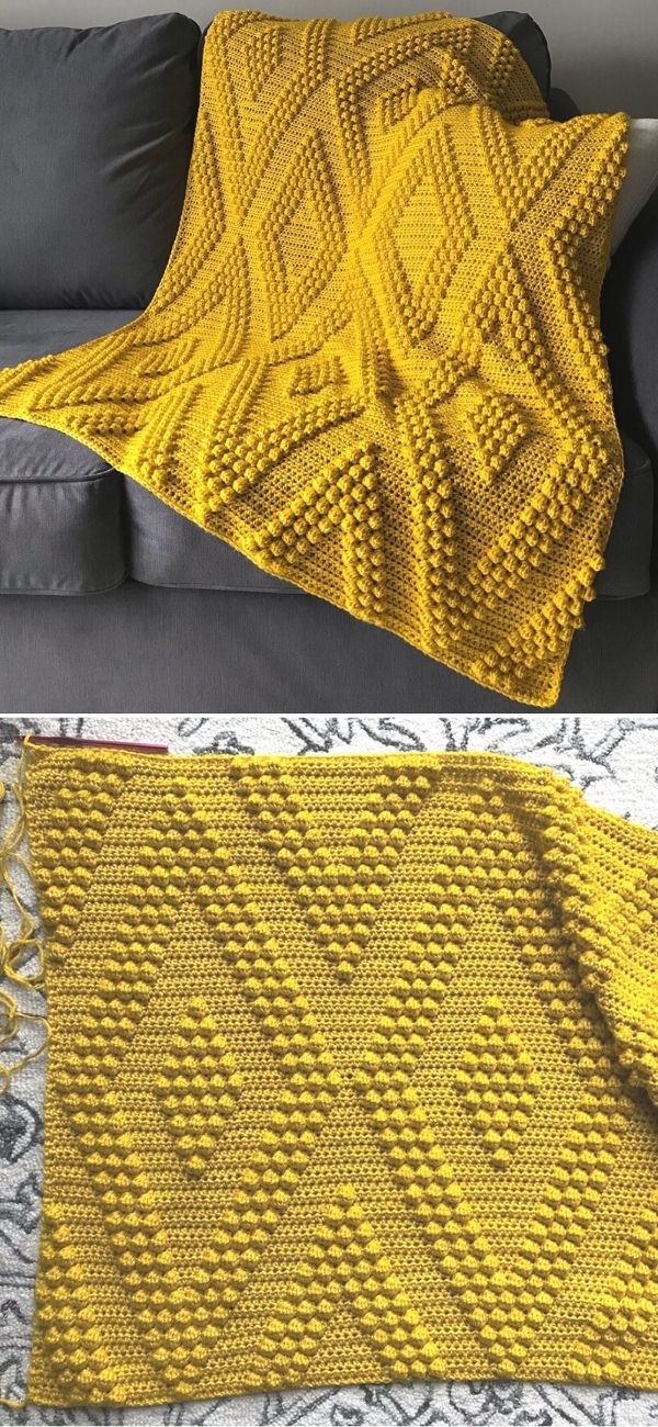 Amazing Crochet Bobble Blankets Pattern Center