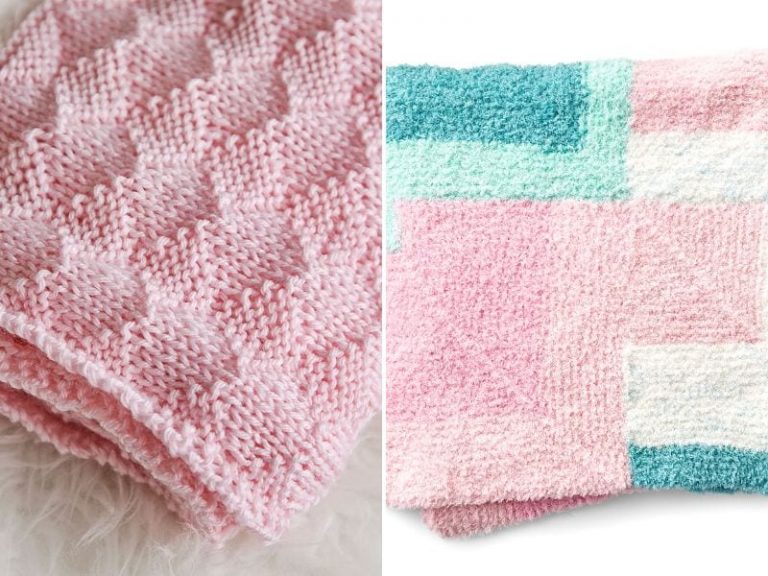 Delicate Knitted Pastel Blankets