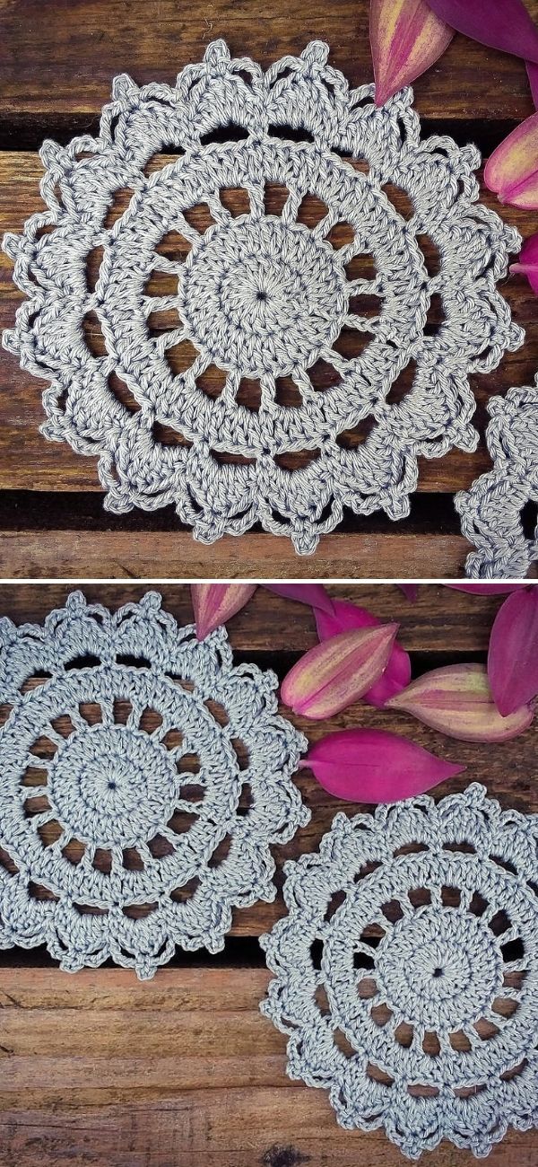 Sweet Easy Crochet Lace Doilies Pattern Center