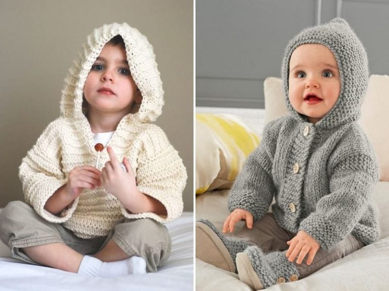 Knitted Hoodies for Babies