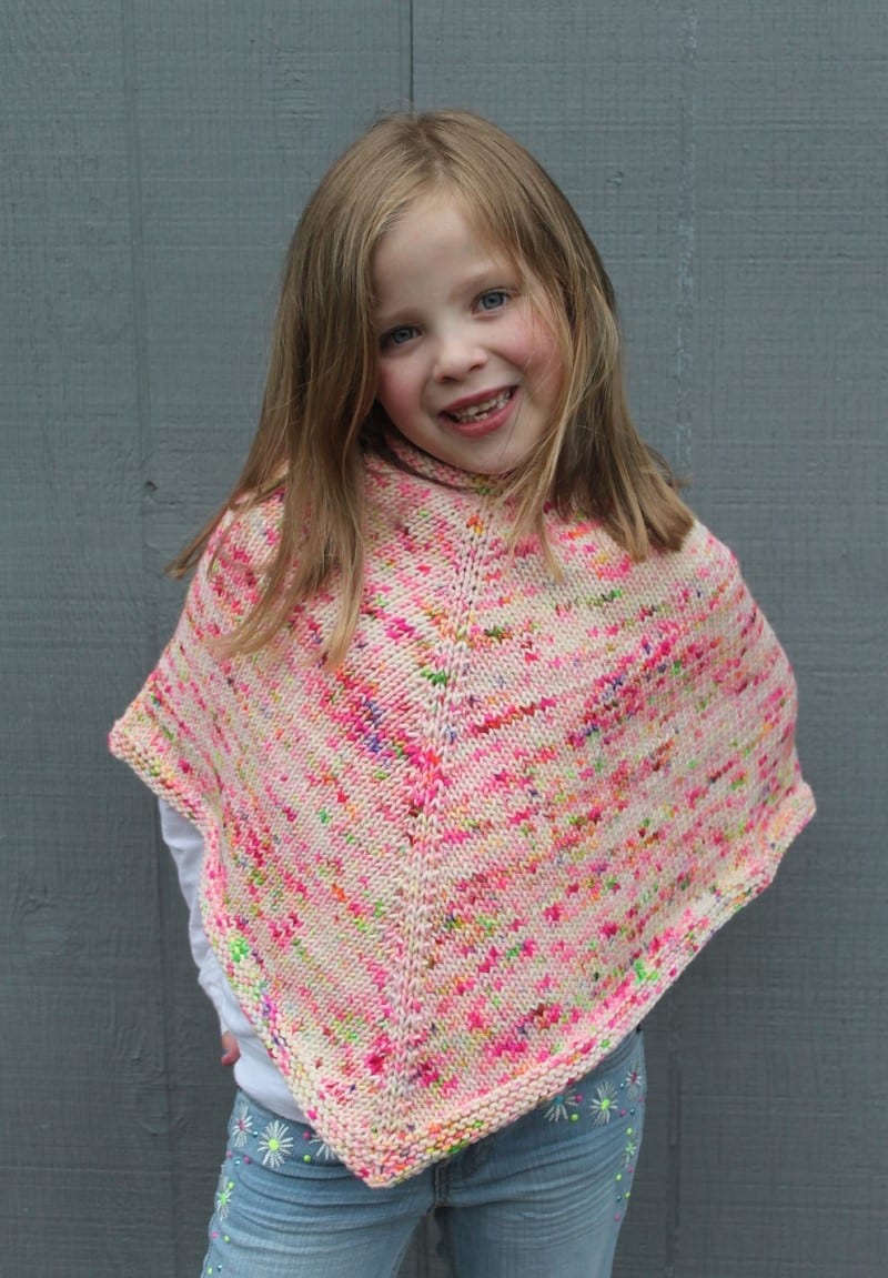 Basic Childrens Poncho Free Knitting&nbsp;Pattern