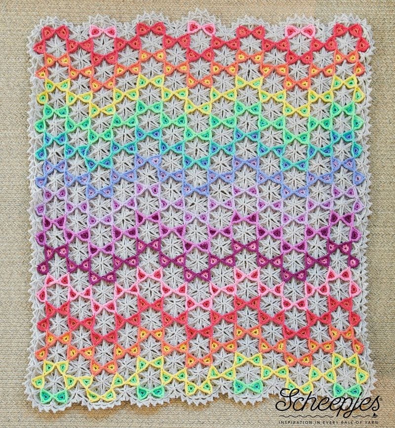 Prism Blanket Make-a-Long MAL Crochet Pattern