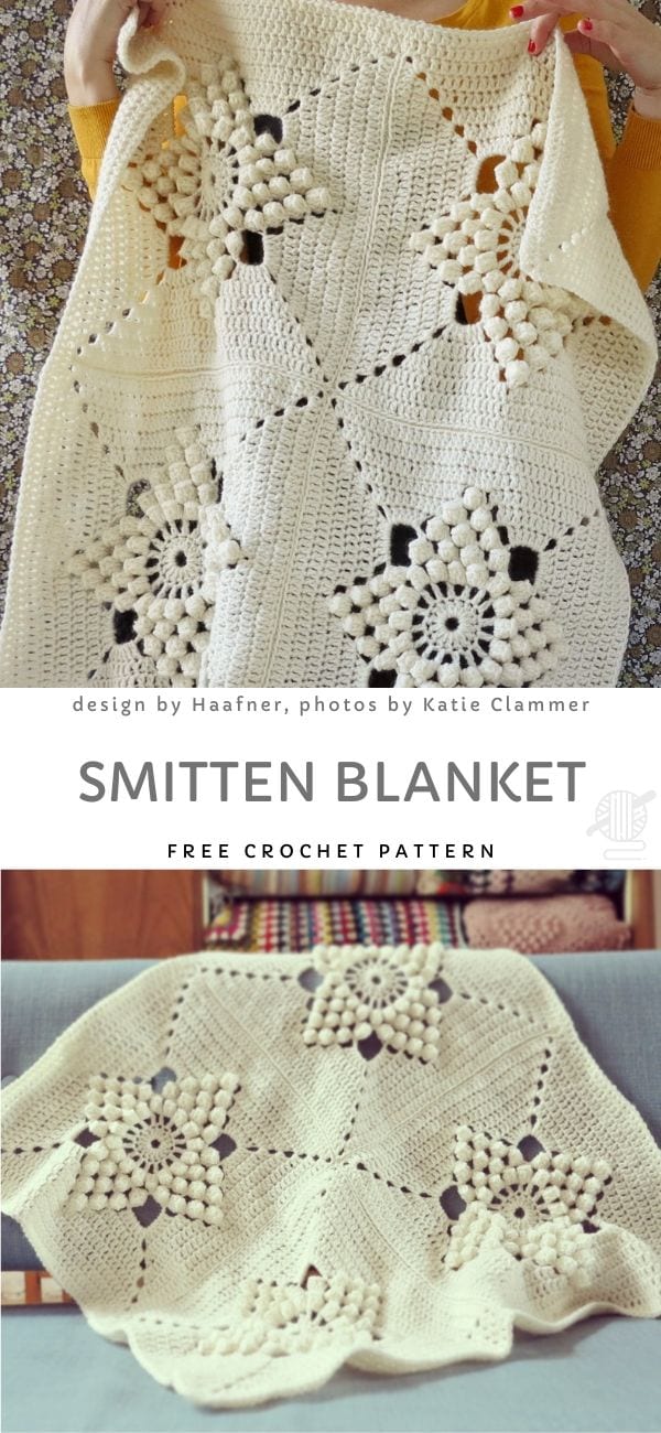 Smitten Blanket Free Crochet Pattern