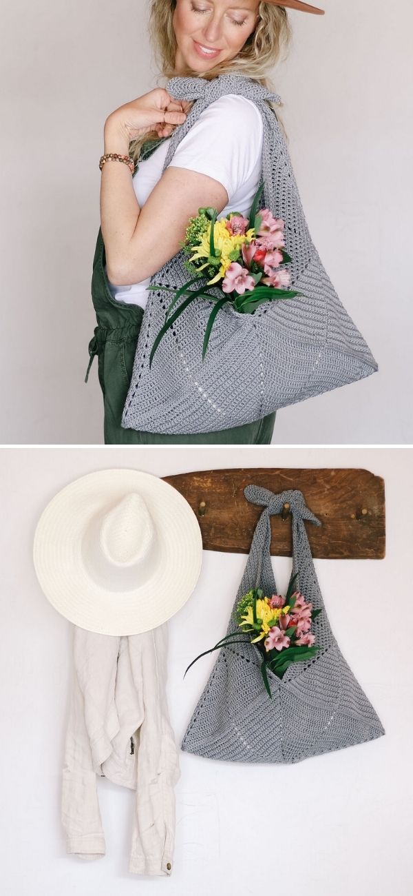 Versatile Light Crochet Bento Bags Pattern Center