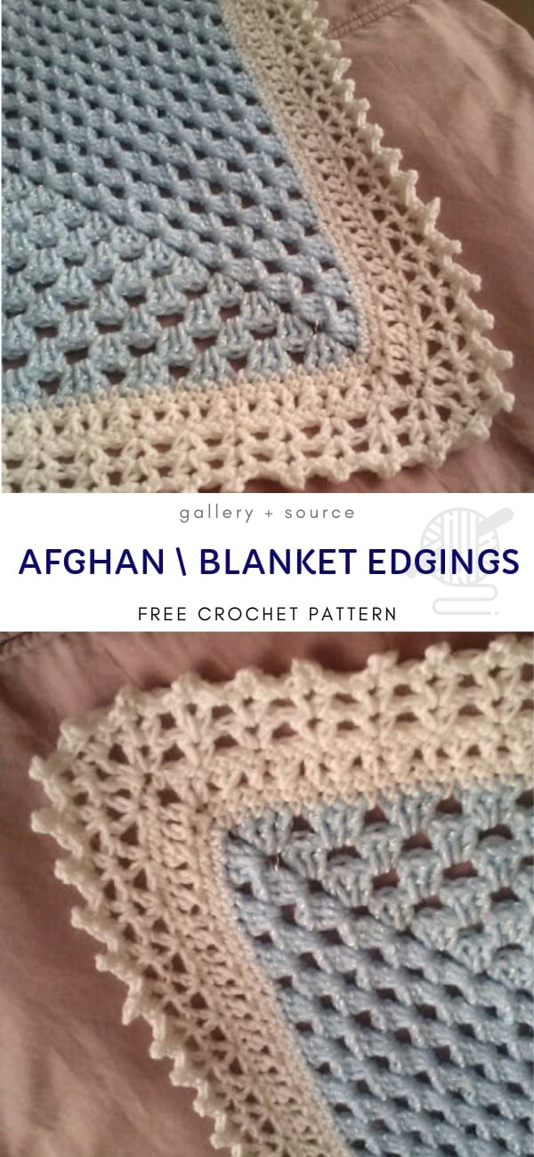 Afghan Blanket Edging free crochet pattern