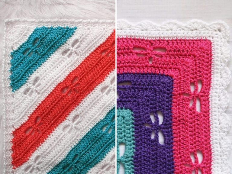 Flowers in The Snow Crochet Blanket Ideas Pattern Center