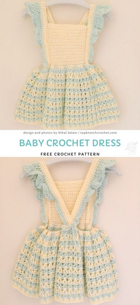 white christmas dresses Crochet Easy Toddler Dress main image 0