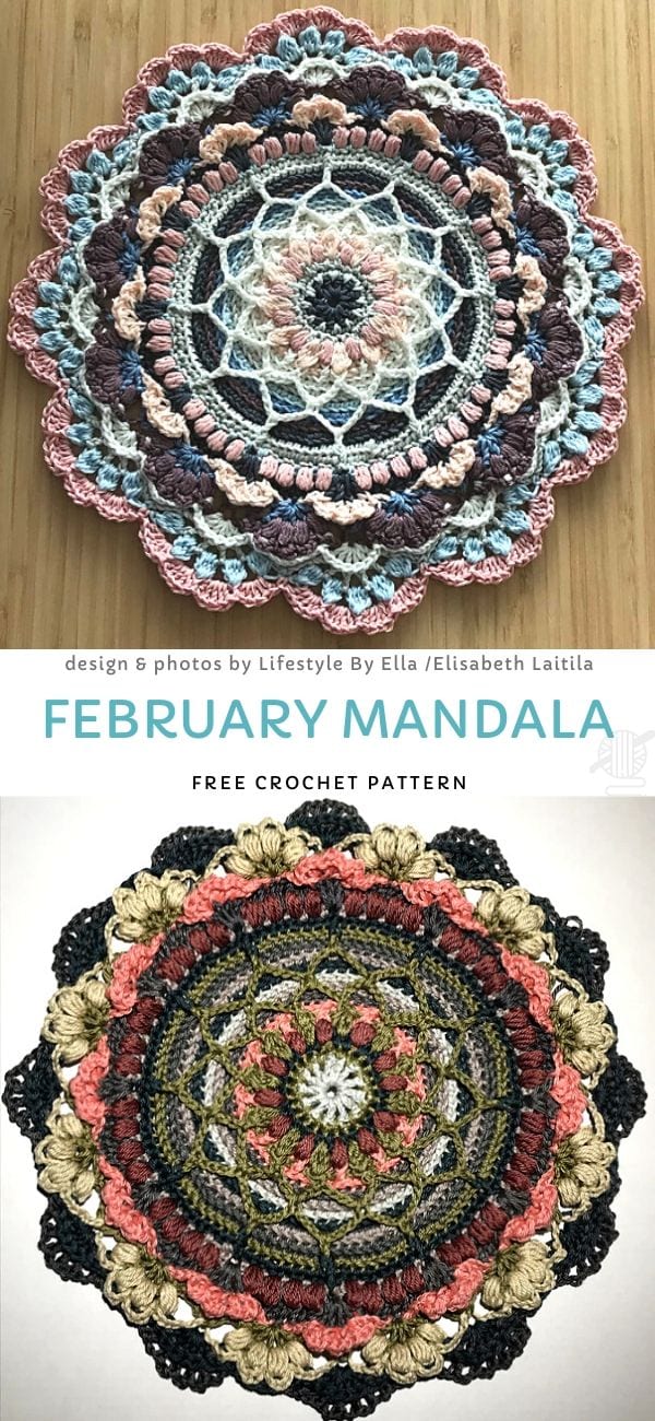February Mandala Free Crochet Pattern