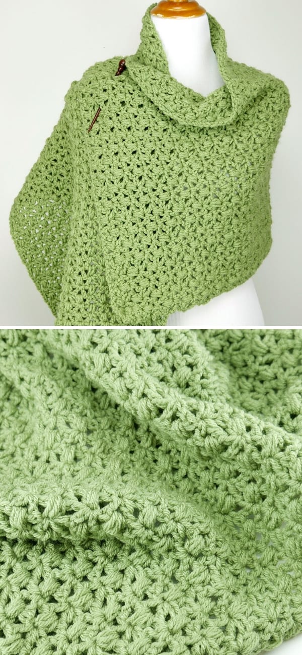 Fiddlehead Shawl free crochet pattern