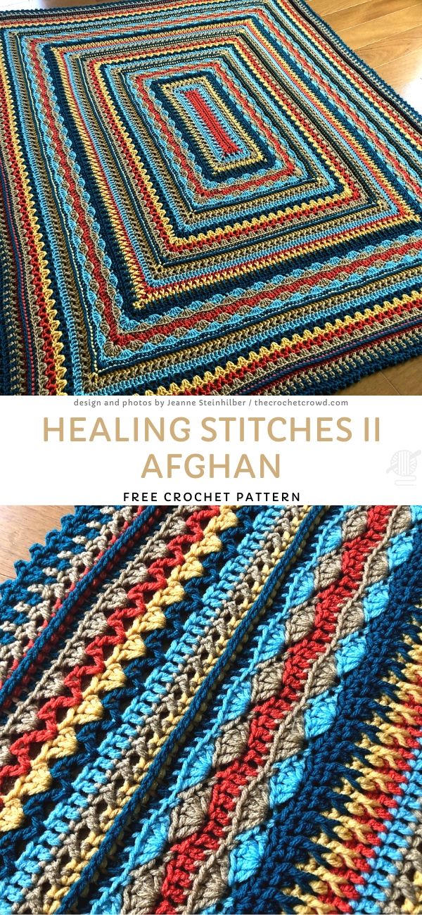 Healing Stitches II Afghan Free Crochet Pattern